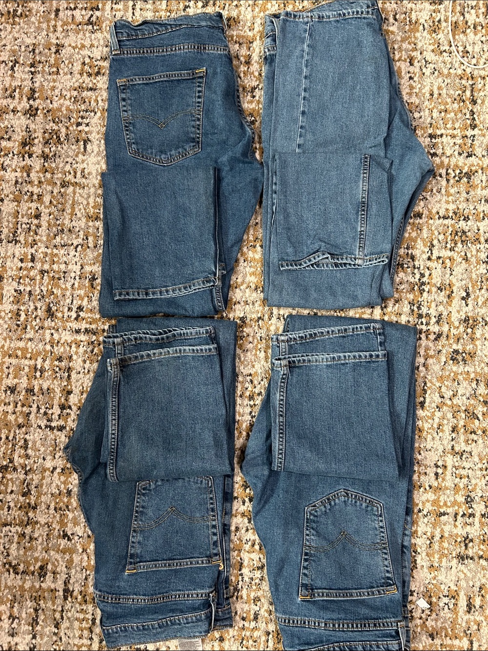 Levi's Men's Blue Denim Straight Jeans 505 BUNDLE - Picture 2 of 3